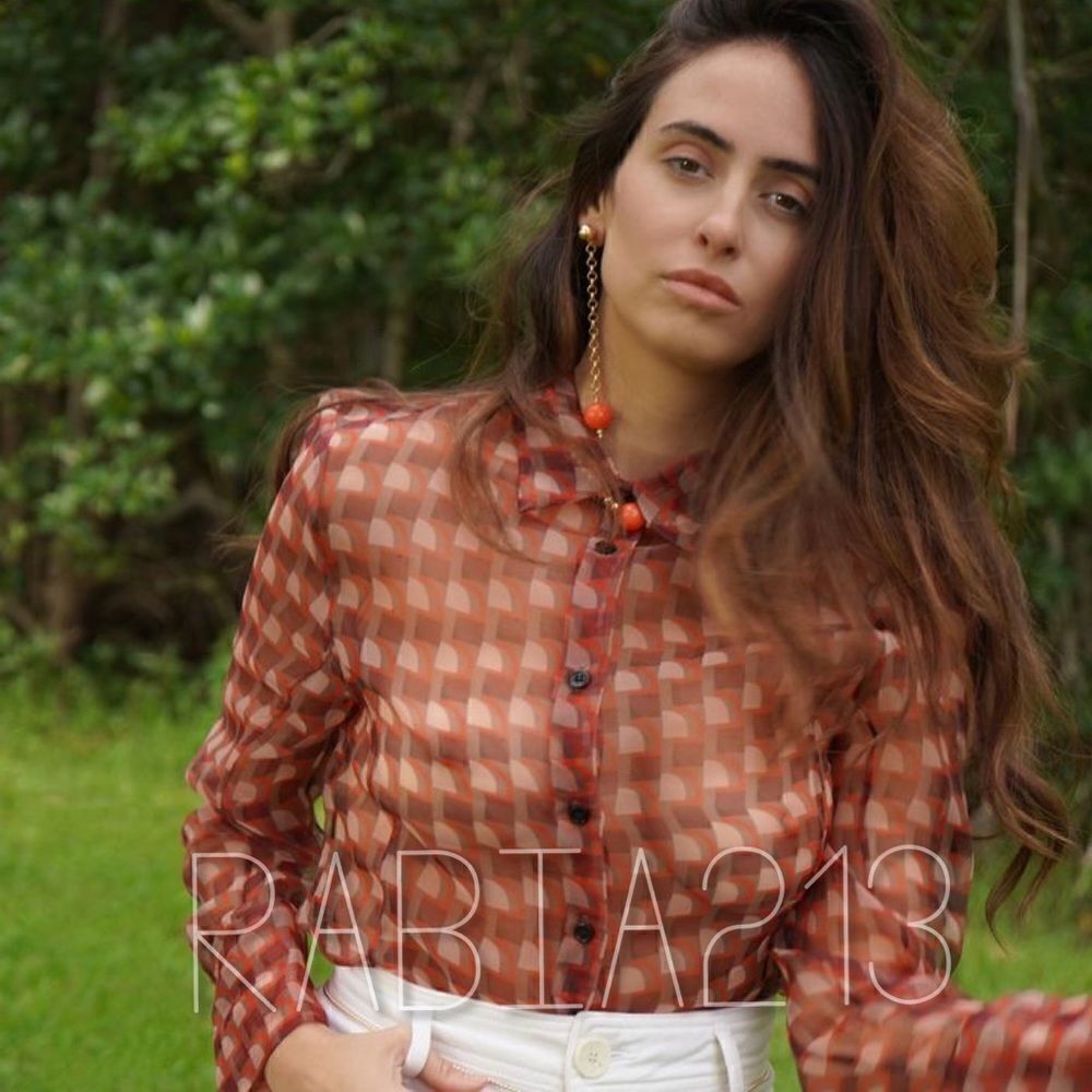 ZARA PRINTED ORGANZA BLOUSE